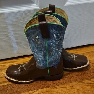 Roper Kids Brown and Blue Boots